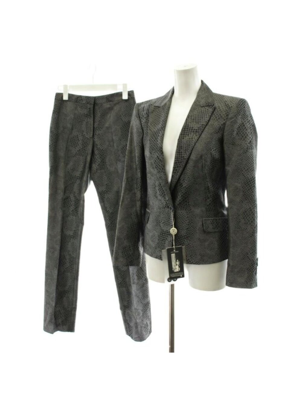 Versace Jeans Couture Suit Set Tailored Jacket Single Pants Trousers All Over